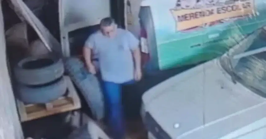 Funcionário público é flagrado roubando pneus em garagem paulista