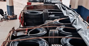 Pneus de R$ 717 mil são retidos em Mato Grosso sem nota fiscal