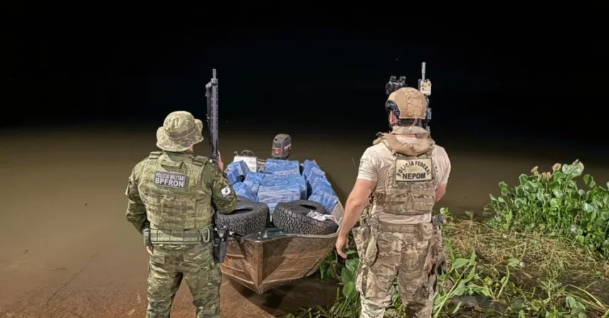 Polícia Federal e BPFRon localizam contrabando no Lago de Itaipu