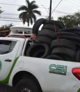 Ilhabela recolhe 1.180 kg de pneus inservíveis