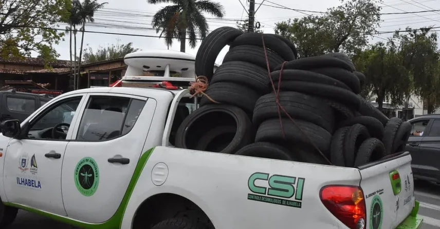 Ilhabela intensifica campanha de descarte correto de pneus