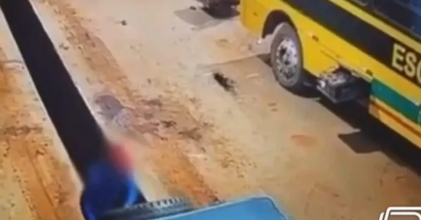 Servidor é flagrado roubando pneus de frota escolar em MT