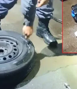 Traficantes usam pneus de carro para transportar droga