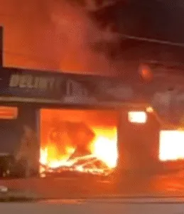 Incêndio atinge empresa de pneus em Mato Grosso