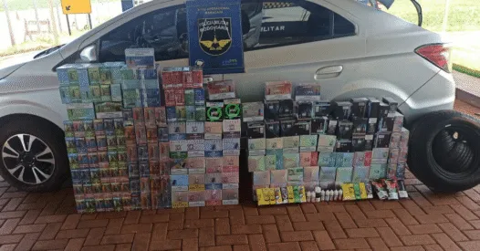 BPMRv apreende cigarros eletrônicos e equipamentos em Maracaju