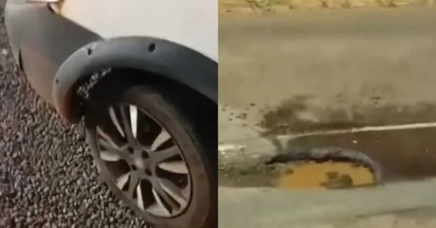 Motorista prejudicado por buraco na Av. Guaicurus (vídeo)