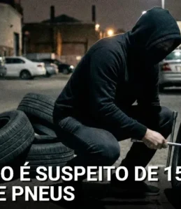 Suspeito de roubo de pneus gera prejuízo de 190 milhões de ienes