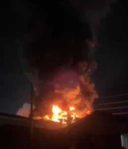 Incêndio atinge empresa de pneus em Rondonópolis