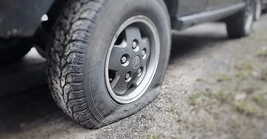 Mulher fura pneus do carro do marido por não levá-la ao mercado