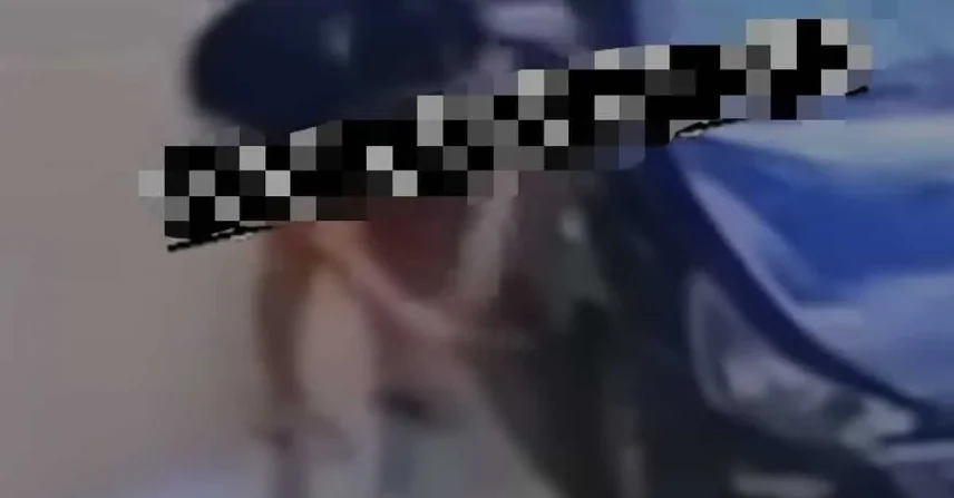 Mulher fere pneus de carro com facão em Cuiabá; ato é filmado