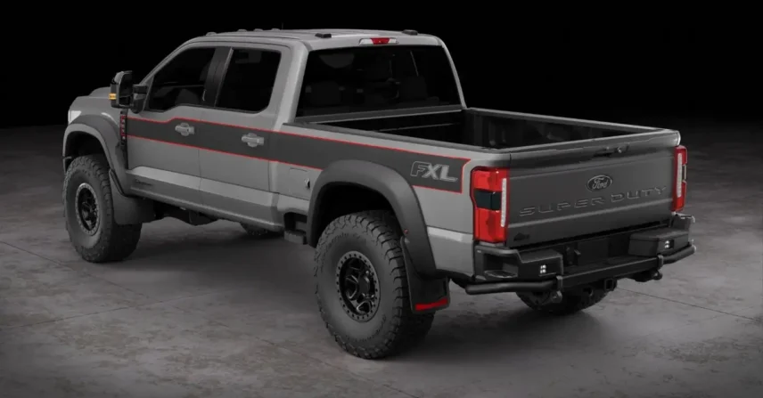 Aev fxl adapta Ford Super Duty com pneus de 40 polegadas
