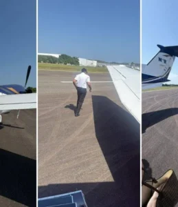 Avião furou pneu e interrompeu pista em Salvador neste domingo