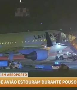 Pneu de avião da Latam estoura ao pousar em Atlanta