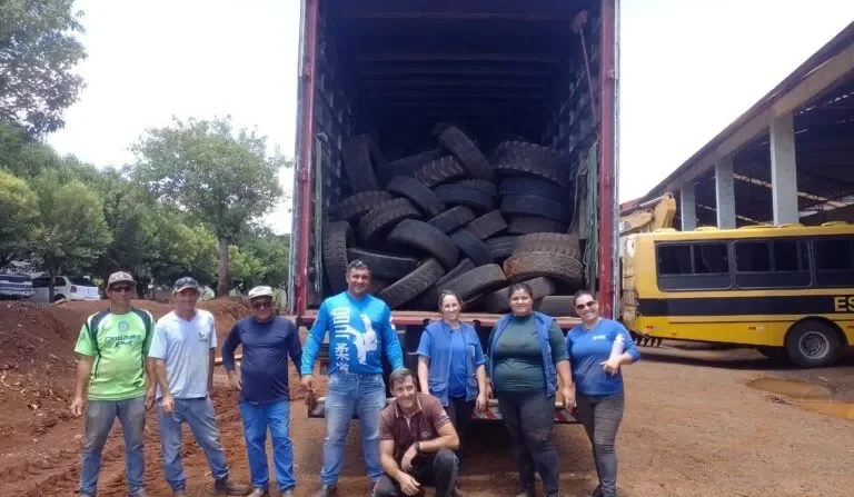 São Domingos coleta aproximadamente 420 pneus usados