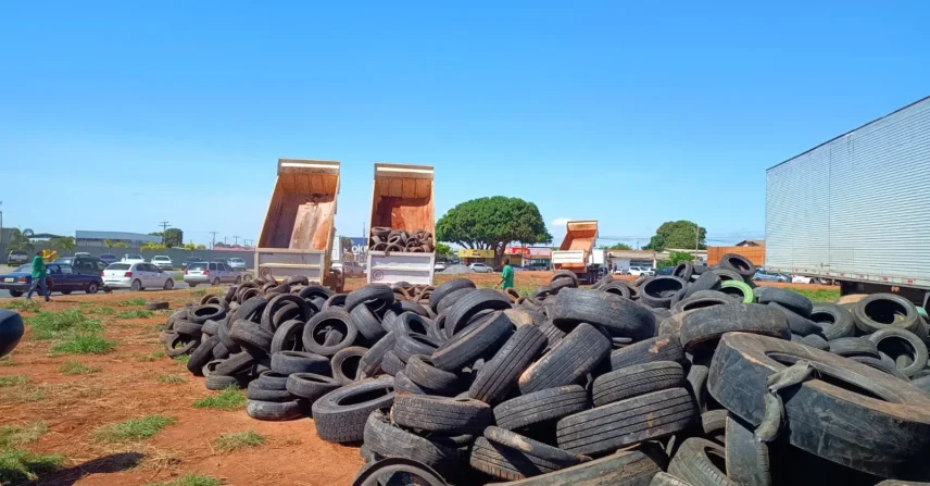 Goiânia realiza Dia D para recolhimento gratuito de pneus contra dengue